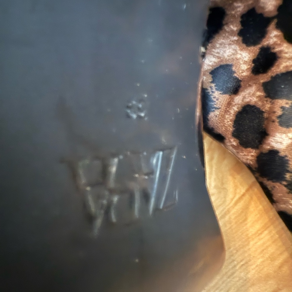 NWT Zara leopard Print Women's kitten Heels - Picture 4 of 4